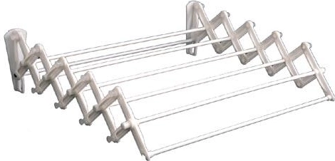 Harmonikinių drabužių džiovykla Praktik 60 cm, balta