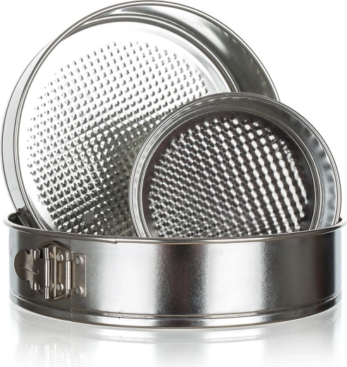 Set of springform cake pans FANTASIA 16/24/28 cm, tin-plated metal