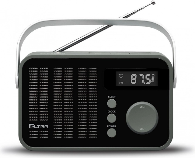 Nešiojamas FM radijas su skaitmeniniu derinimu OLIWIA, juodas