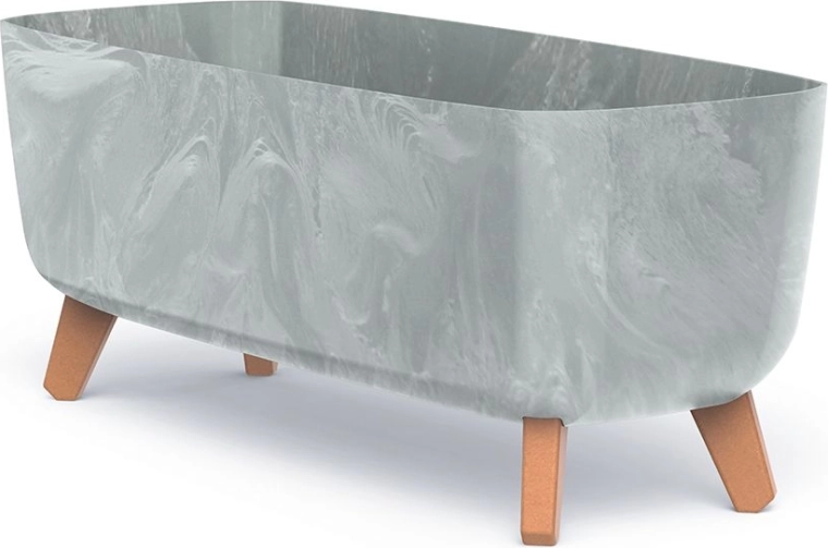 Gracia Case Planter, concrete effect, 58 cm, grey