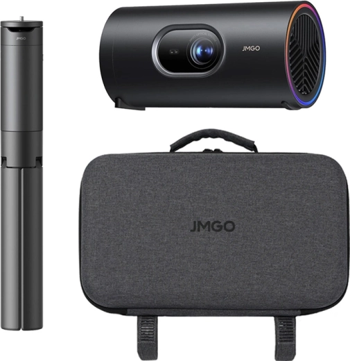 JMGO PicoPlay+ nešiojamas projektorius su stovu ir baterija