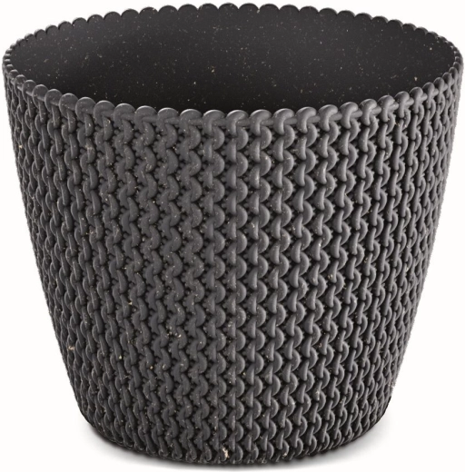 Splofy Eco Wood Flower Pot 13 cm Anthracite