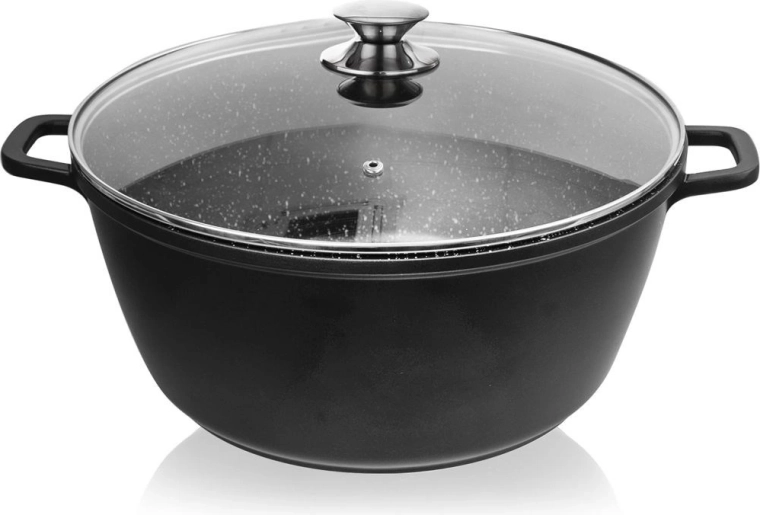 Granitinis puodas su dangčiu Grande 32 cm, 9,7 l