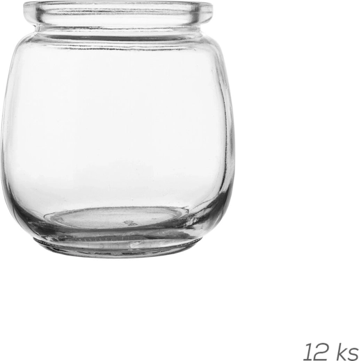 Glass yogurt jars 130 ml (12 pcs)