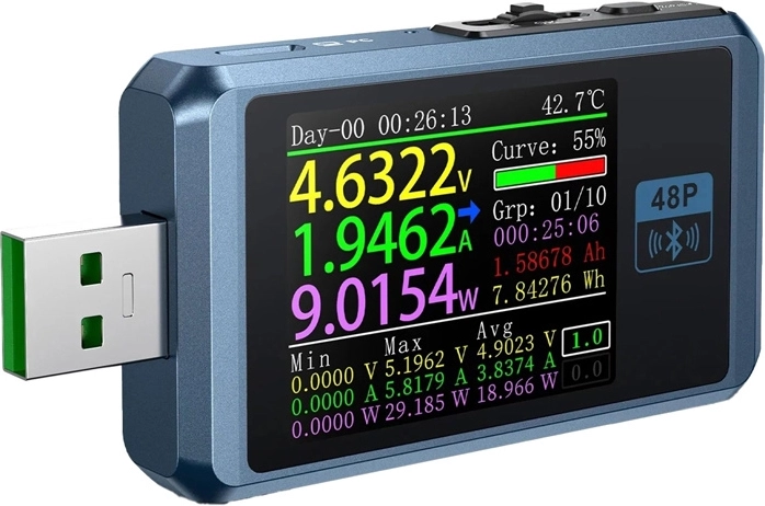 Fnirsi FNB48P BT USB port tester with Bluetooth