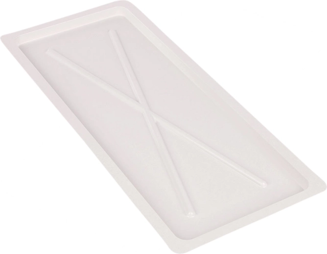 Metpol white drip tray 55 × 24 cm for a 60 cm cabinet dish drainer