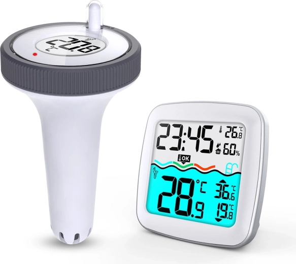 Belaidė meteorologinė stotis su baseino jutikliu BD-913, balta