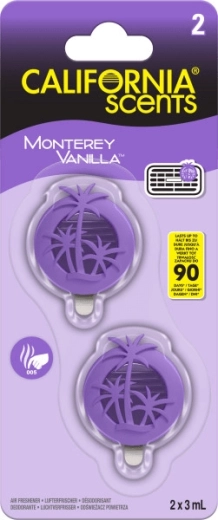 Car vent fragrance CALIFORNIA SCENTS Monterey Vanilla