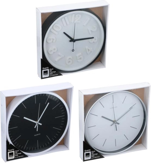 Wall clock 30 cm – mix of colors