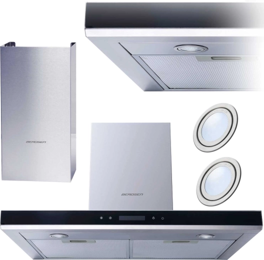 Chimney cooker hood 60 cm BERDSEN Inox with touch control