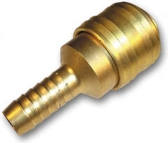 Quick Coupler 1/4" for 6 mm Hose, Brass