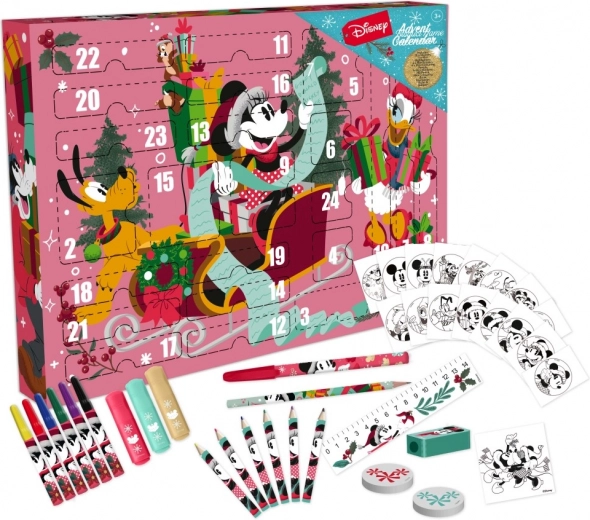 Advento kalendorius DISNEY MINNIE – kūrybinis rašymo priemonių rinkinys