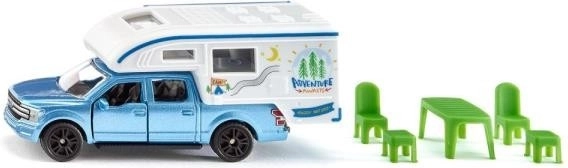 Žaislas Ford F-150 pikapas su kemperio priekaba