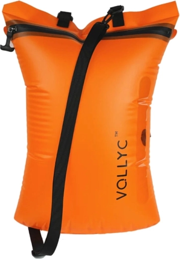 Flextail EZYBAG kompresinis vandeniui atsparus maišas 25 l oranžinis