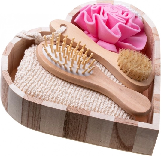 Gift spa basket – 4-piece bath and massage set