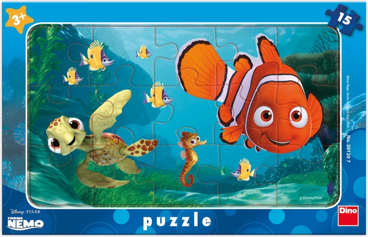 Puzzle Nemo and Turtle with 15 Pieces