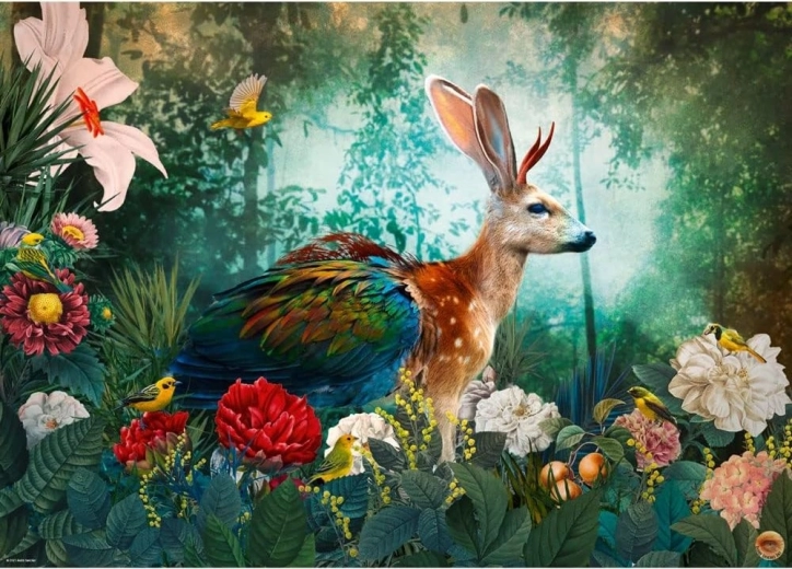 Puzzle Fantastic Fauna Jackalope 1000 Pieces