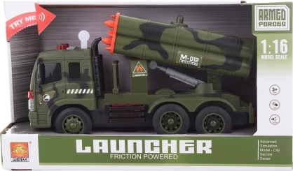 Karinis automobilis su raketomis vaikams
