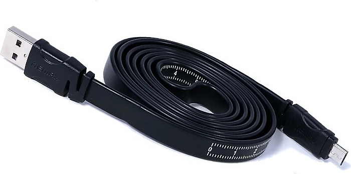 Remax susukamas micro USB 2.0 kabelis 1 m juodas