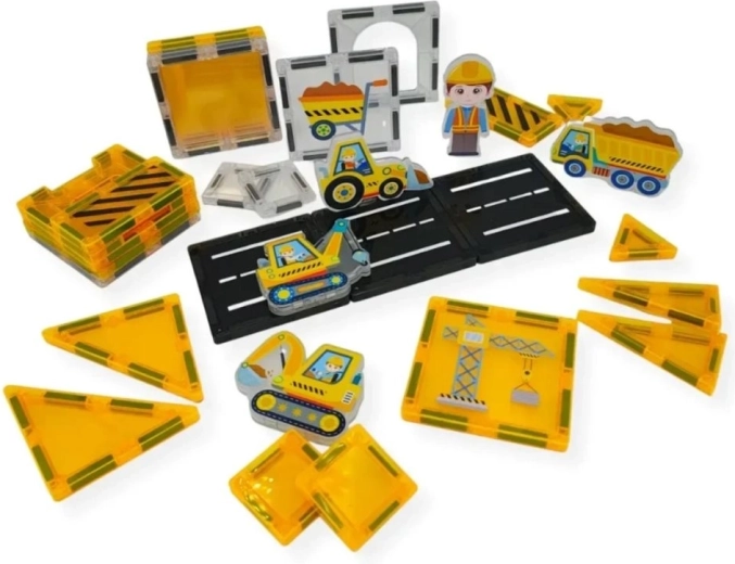 A construction site full of accessories