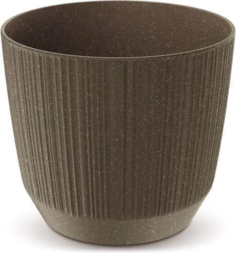 Vazonas Ryfo Eco Wood 14,6 cm – kavos spalvos