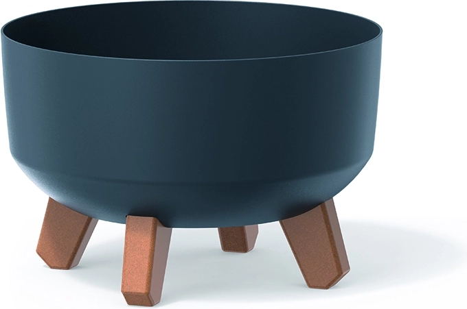 Gracia Low planter on legs 23.5 cm anthracite