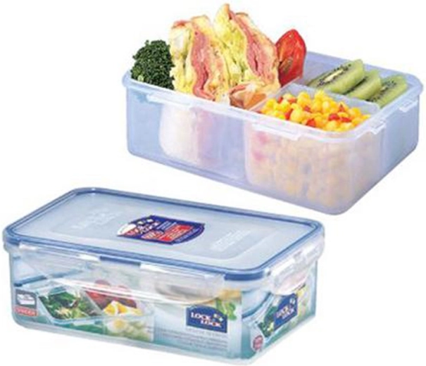 LOCKnLOCK Food Container, 3 compartments, 1 l, airtight and watertight