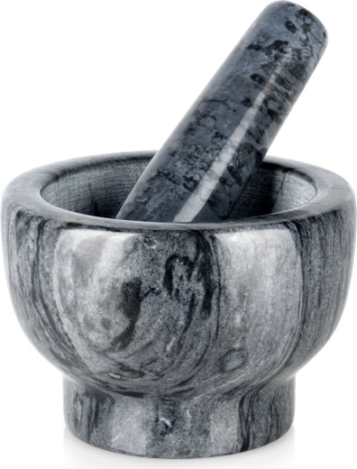 Granitinė grūstuvė su grūstuku 13 cm – juoda