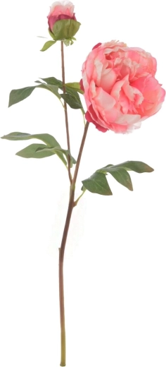 Artificial pink peony flower 50 cm