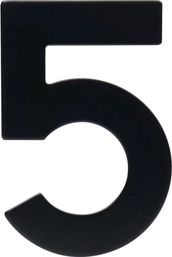 Namo numeris 5, 95 mm, nerūdijantis plienas, juoda matinė