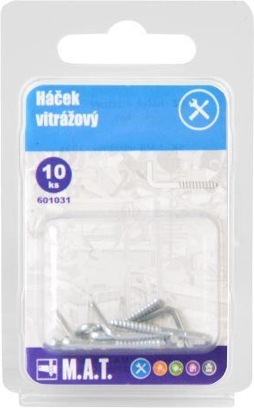 Metal café rod hooks (10 pcs)