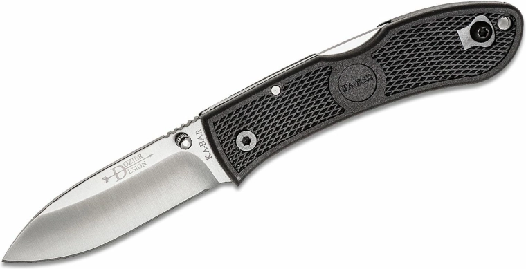 Kišeninis peilis KA-BAR Dozier Hunter, juodas, 7,5 cm