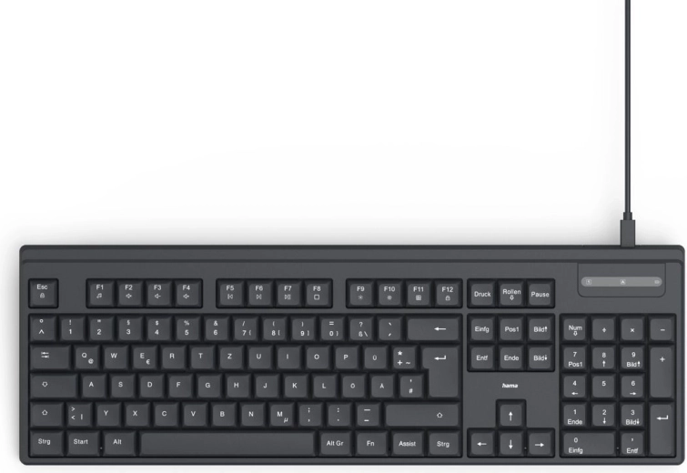 Wired keyboard Hama CK-100 black