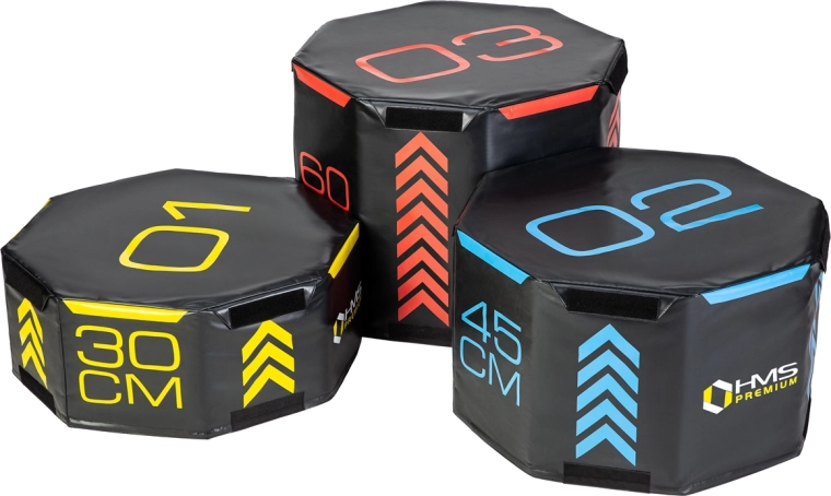Set of Soft Octagonal Plyo Boxes HMS Premium PYOBS01