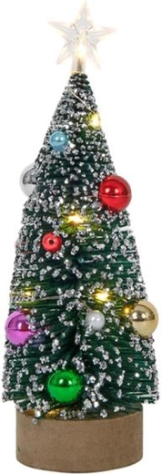 Kalėdinė dekoracija – eglutė su 10 LED, 22 cm