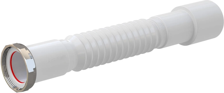 Flexi waste connection 6/4" x 40/50 mm metal