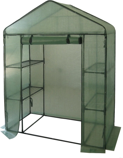 Plėvelinis šiltnamis 140 × 73 × 200 cm su 4 lentynomis
