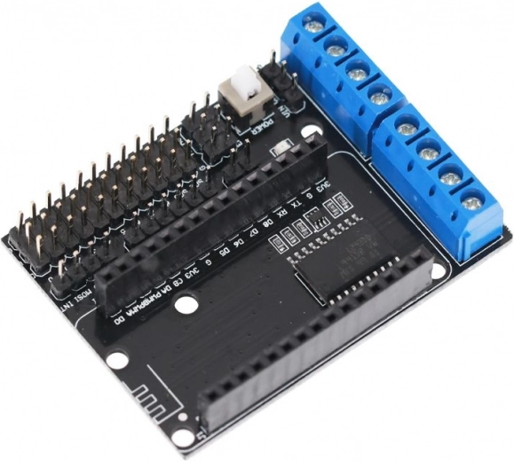 L293D Motor Control Unit for ESP8266 WiFi ESP12E Lua - Black