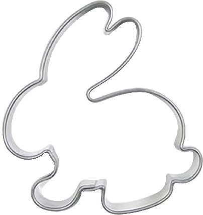Stainless Steel Cookie Cutter Bunny, Set of 10