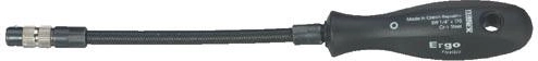 FLEXI Screwdriver for 1/4" bits with flexible shaft