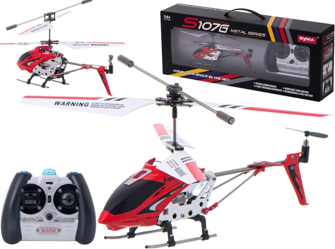 RC sraigtasparnis Syma S107G – Raudona