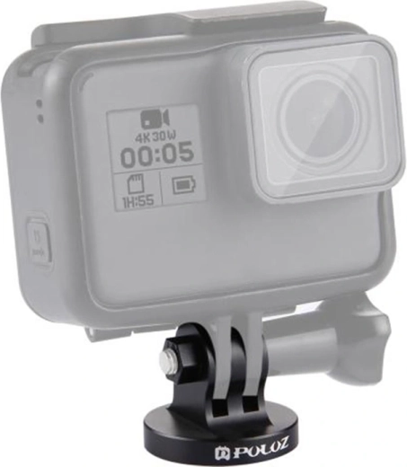 Puluz 1/4" CNC sriegio montavimo adapteris veiksmo kameroms, juodas – 1 vnt.