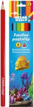 Ocean World trikampiai pieštukai, 6 vnt.