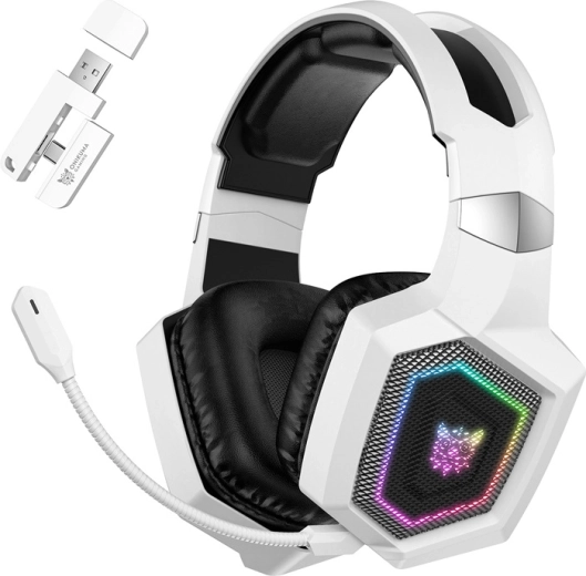 Žaidimų ausinės Onikuma GT806 baltos