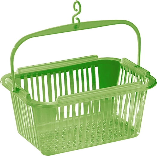 Hanging peg basket green 25 × 19 × 12 cm BRILANZ