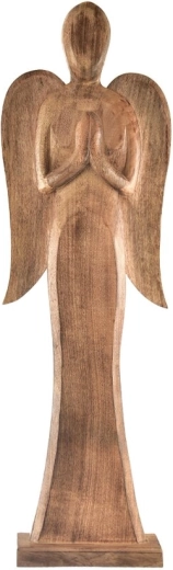 Decorative angel figurine in mango shade 78 cm