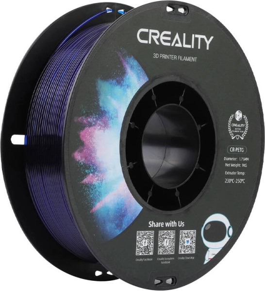 Creality CR-PETG filamento gija 1,75 mm skaidriai mėlyna 1 kg