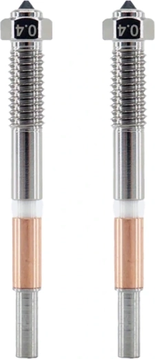QiDi bimetalinė antgalis 0,4 mm, skirtas Q2 – 2 vnt.