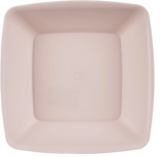 SANDY deep plastic plate (UH), old rose, 17.5 × 17.5 cm