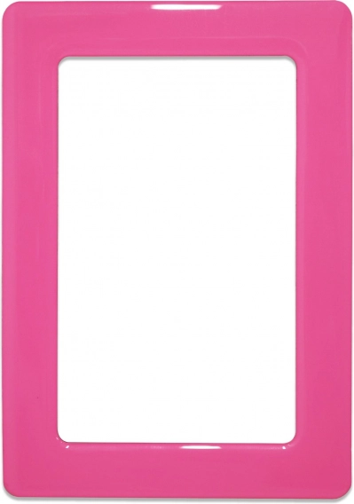 Magnetic self-adhesive frame size 13.0 x 8.1 cm - pink